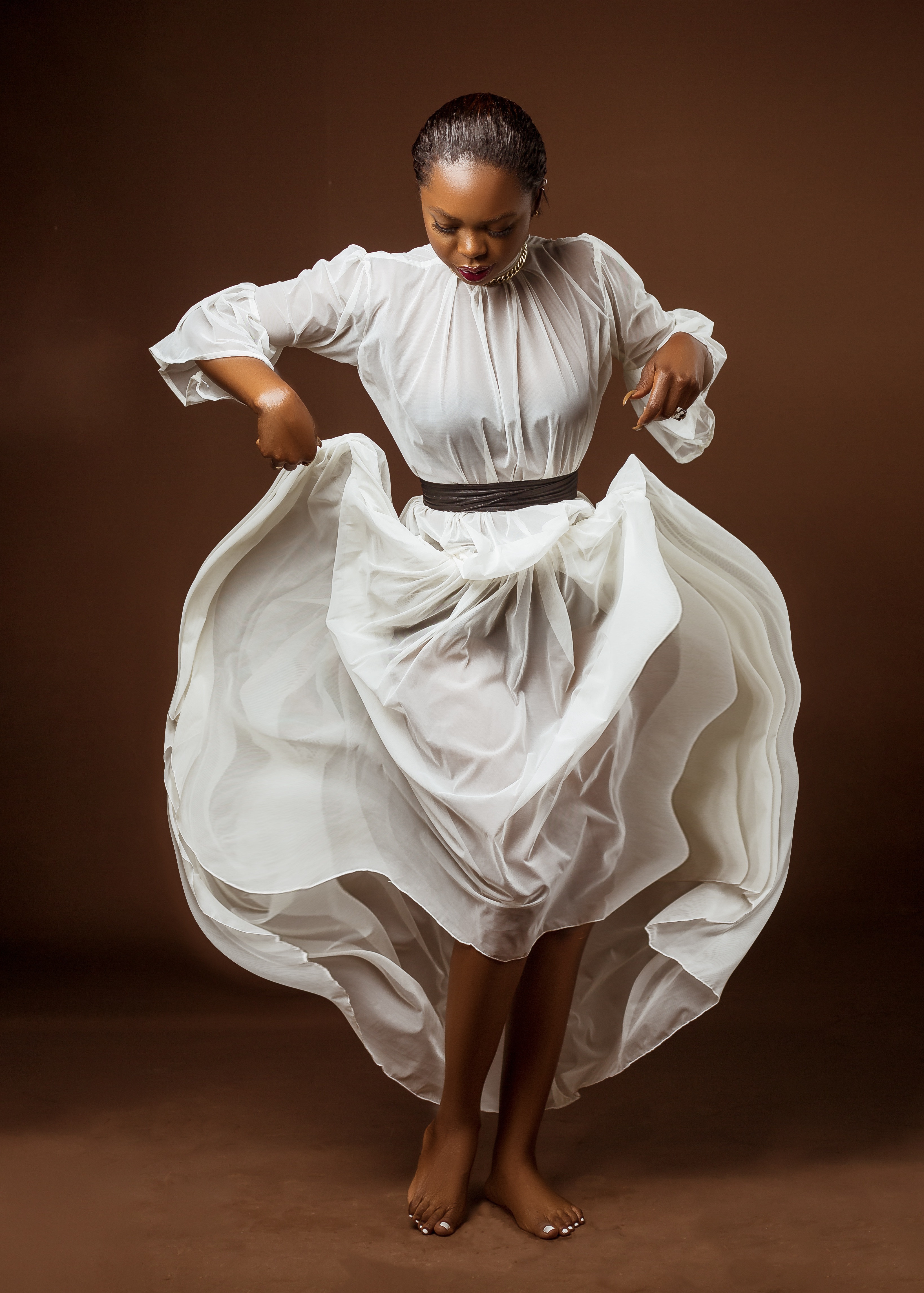 Flowy A-Line Midi Dress